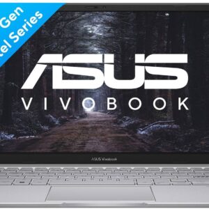 ASUS Vivobook 14 (2025) with Office 2024 + M365 Basic*, Backlit Keyboard, Intel Core i3 13th Gen 1315U - (8 GB/512 GB SSD/Windows 11 Home) X1404VA-EB321WS Thin and Light Laptop (14 inch, Transparent Silver, 1.4 kg, With MS Office)